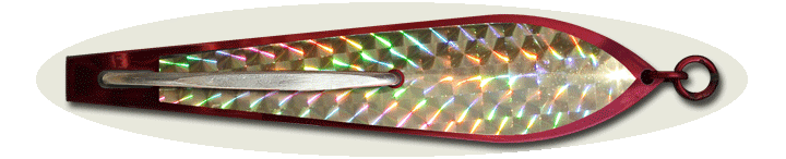 Original DRONE Spoon Electric Red w/Gold Flash Scale